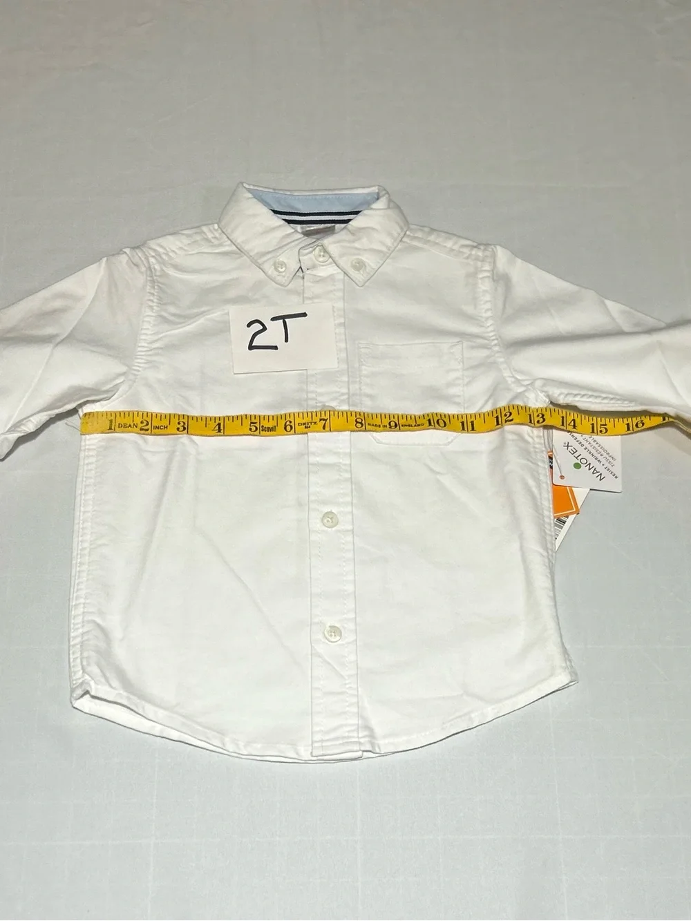 Gymboree Boys White Long Sleeve Uniform School Suit Classic Button Up NWT